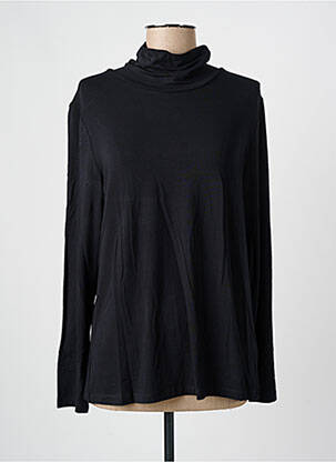 Top coupe cintrée manches longues noir HAJO femme