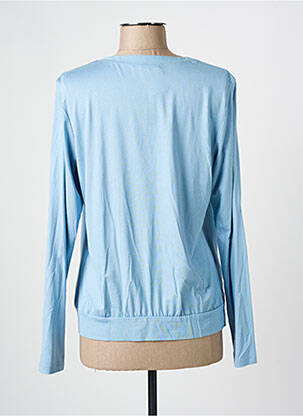 Blouse col rond manches longues bleu FRANK WALDER femme