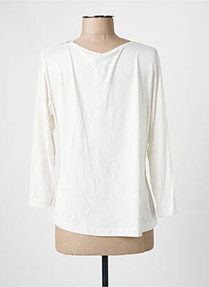 Top imprimé fantaisie manches 3/4 blanc THOMAS RABE femme
