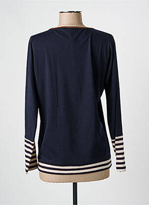 Top coupe cintrée manches longues bleu OLSEN femme