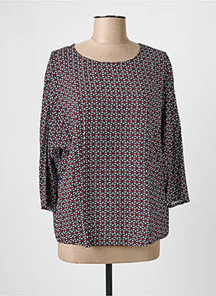 Top imprimé fantaisie manches 3/4 noir OLSEN femme
