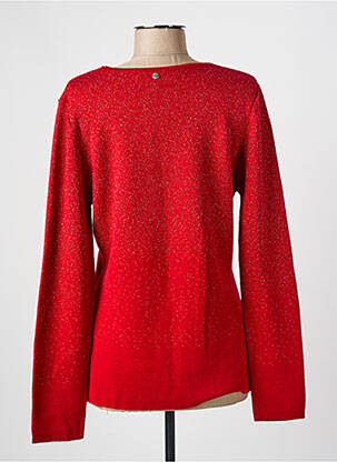 Pull coupe cintrée manches longues rouge FRED SABATIER femme