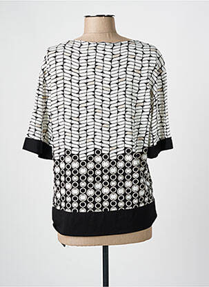 Top imprimé fantaisie manches 3/4 noir OLSEN femme