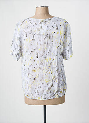 Blouse col rond manches courtes gris FRANK WALDER femme