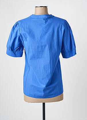 Blouse manches courtes manches courtes bleu GRIFFON femme