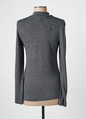 Pull col roulé gris FRANCE RIVOIRE pour femme seconde vue