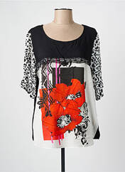 Top noir PAUSE CAFE pour femme seconde vue