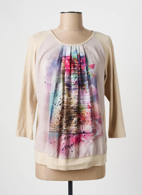 Top beige FRANK WALDER pour femme