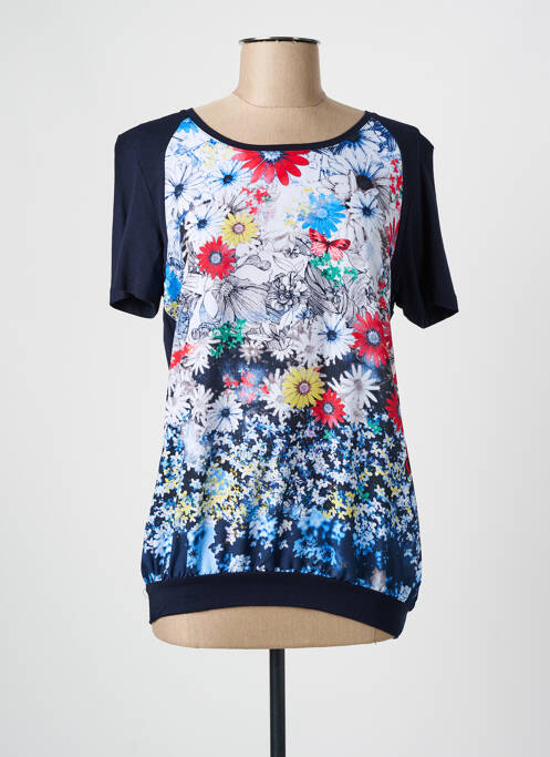 Top bleu HAJO pour femme