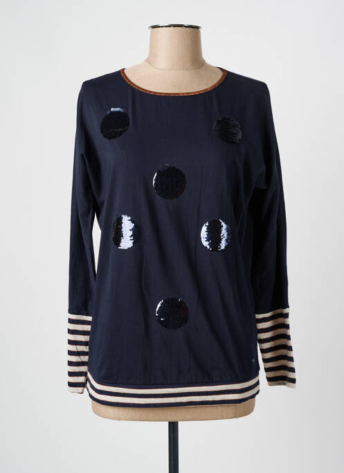 Top bleu OLSEN pour femme