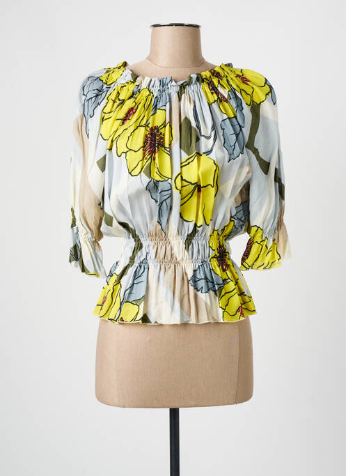 Top jaune ELEONORA AMADEI pour femme