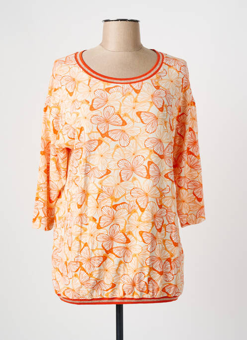 Top orange OLSEN pour femme