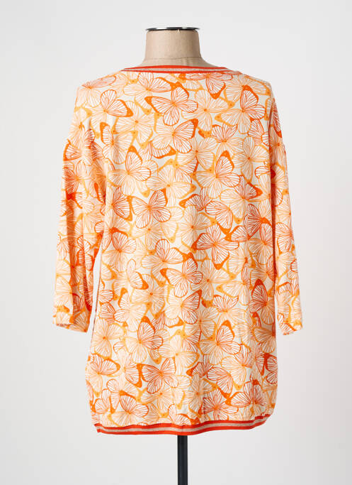Top orange OLSEN pour femme