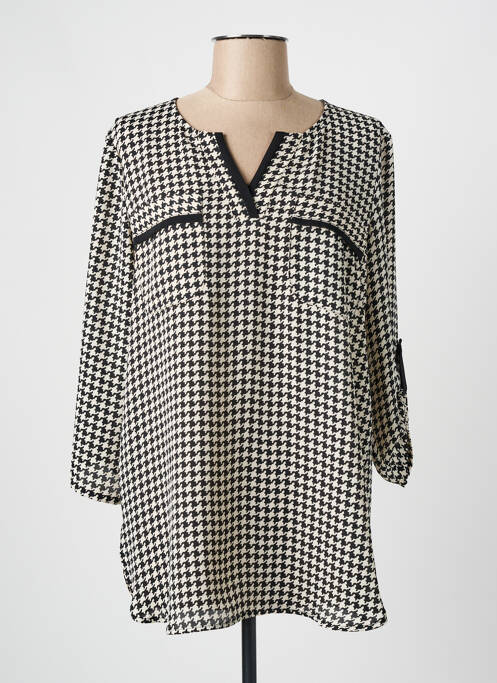 Tunique manches longues noir GRIFFON pour femme