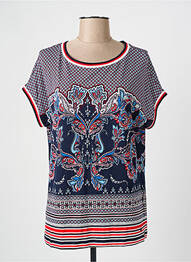 T-shirt imprimé fantaisie manches courtes bleu OLSEN femme
