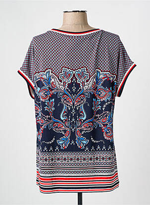 T-shirt imprimé fantaisie manches courtes bleu OLSEN femme
