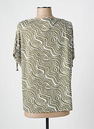 T-shirt col rond manches courtes vert MARBLE femme