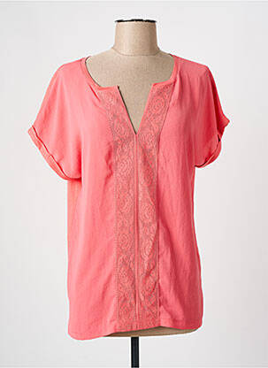 Blouse manches courtes manches courtes rose KATMAI femme
