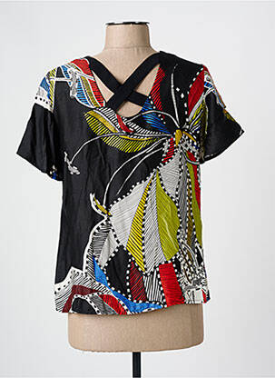 Blouse manches courtes manches courtes noir MERI & ESCA femme