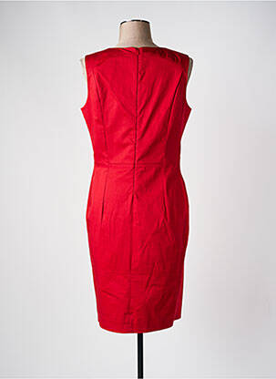 Robe mi-longue sans manche sans manche rouge BRUNO SAINT HILAIRE femme