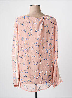 Blouse légère et transparente manches longues rose NUMEROLOGIE femme