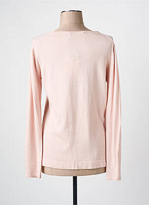 Pull coupe cintrée manches longues rose CONCRETO femme