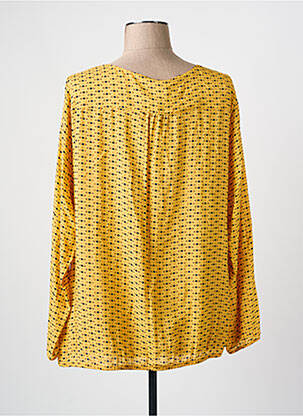 Blouse tissage popeline manches longues jaune RABE femme