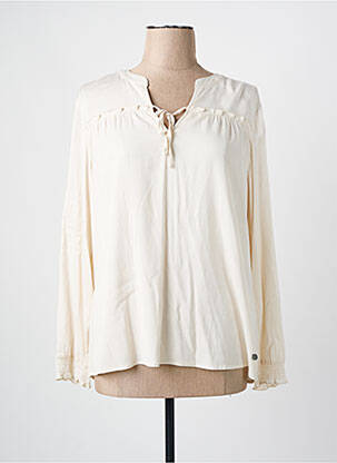Blouse manches longues manches longues beige LE COMTE femme