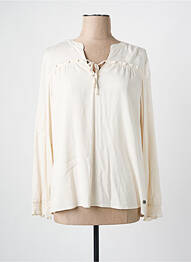 Blouse manches longues manches longues beige LE COMTE femme