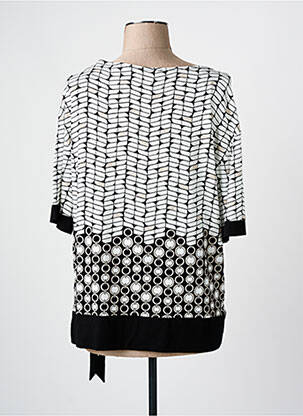 Blouse imprimé fantaisie manches 3/4 noir OLSEN femme