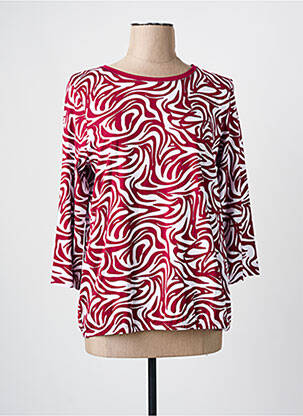 T-shirt manches 3/4 manches 3/4 rouge RABE femme