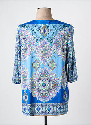 T-shirt manches 3/4 manches 3/4 bleu DIVAS femme