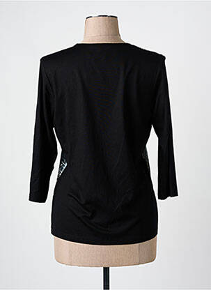 T-shirt manches 3/4 manches 3/4 noir FRANK WALDER femme