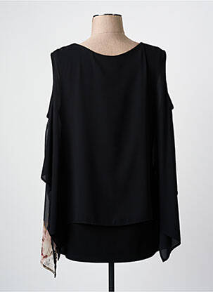 Top tissage crêpe sans manche noir FRANK LYMAN femme