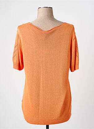 Pull coupe cintrée manches courtes orange PAZ TORRAS femme
