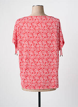 Blouse imprimé fleurs manches courtes rouge MARBLE femme