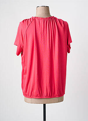 Blouse col rond manches courtes rouge FRANK WALDER femme