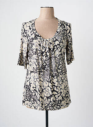 T-shirt stretch manches courtes beige OLSEN femme