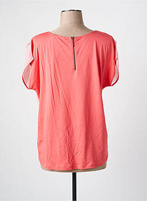 Blouse imprimé fantaisie manches courtes orange KATMAI femme
