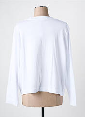 Gilet manches longues blanc MARBLE pour femme seconde vue