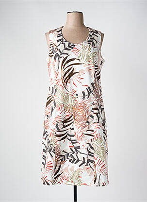 Robe mi-longue beige FRANCE RIVOIRE pour femme