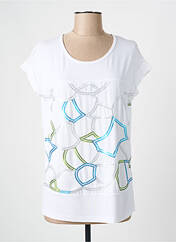 T-shirt blanc FRANK WALDER pour femme seconde vue
