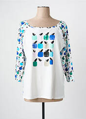 T-shirt bleu JEI'S BY LETIZIA DENARO pour femme seconde vue