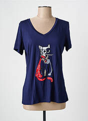 T-shirt bleu LESLIE pour femme seconde vue