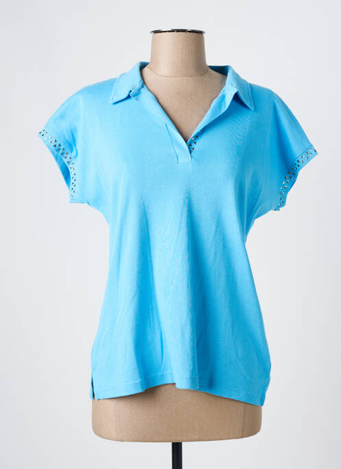 Polo bleu THE STYLE pour femme