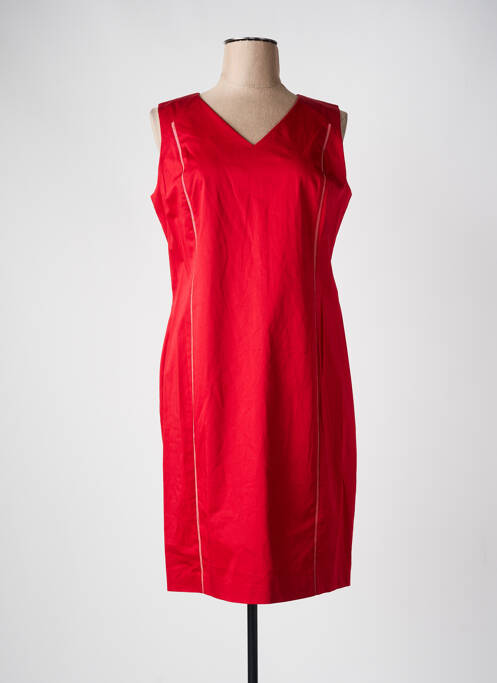 Robe mi-longue rouge BRUNO SAINT HILAIRE pour femme