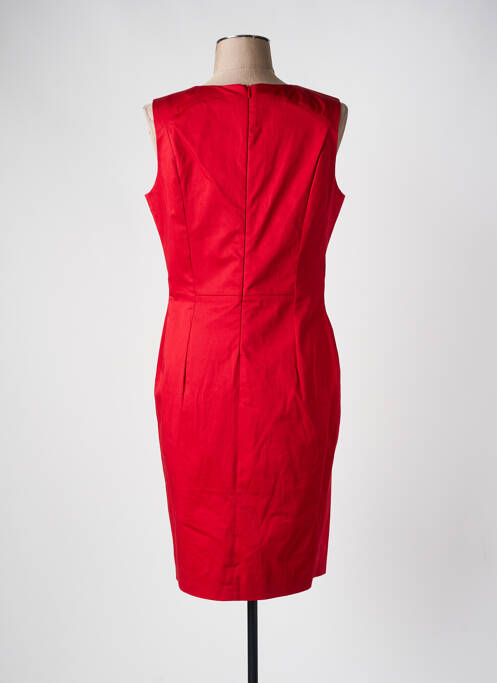 Robe mi-longue rouge BRUNO SAINT HILAIRE pour femme