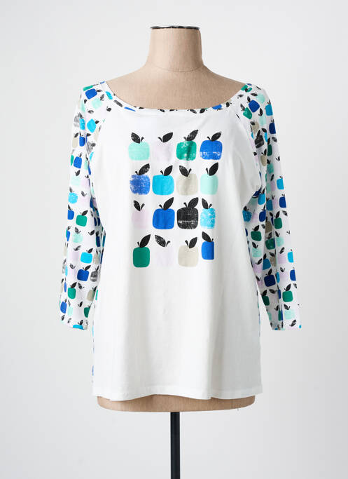 T-shirt bleu JEI'S BY LETIZIA DENARO pour femme