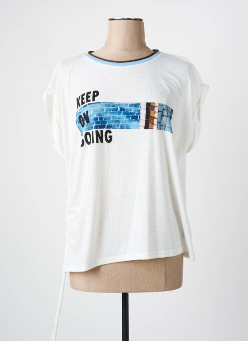 T-shirt bleu PAZ TORRAS pour femme