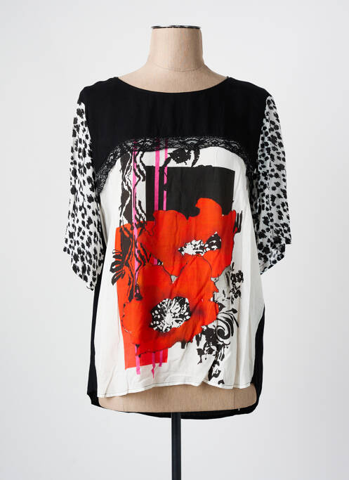 T-shirt noir PAUSE CAFE pour femme